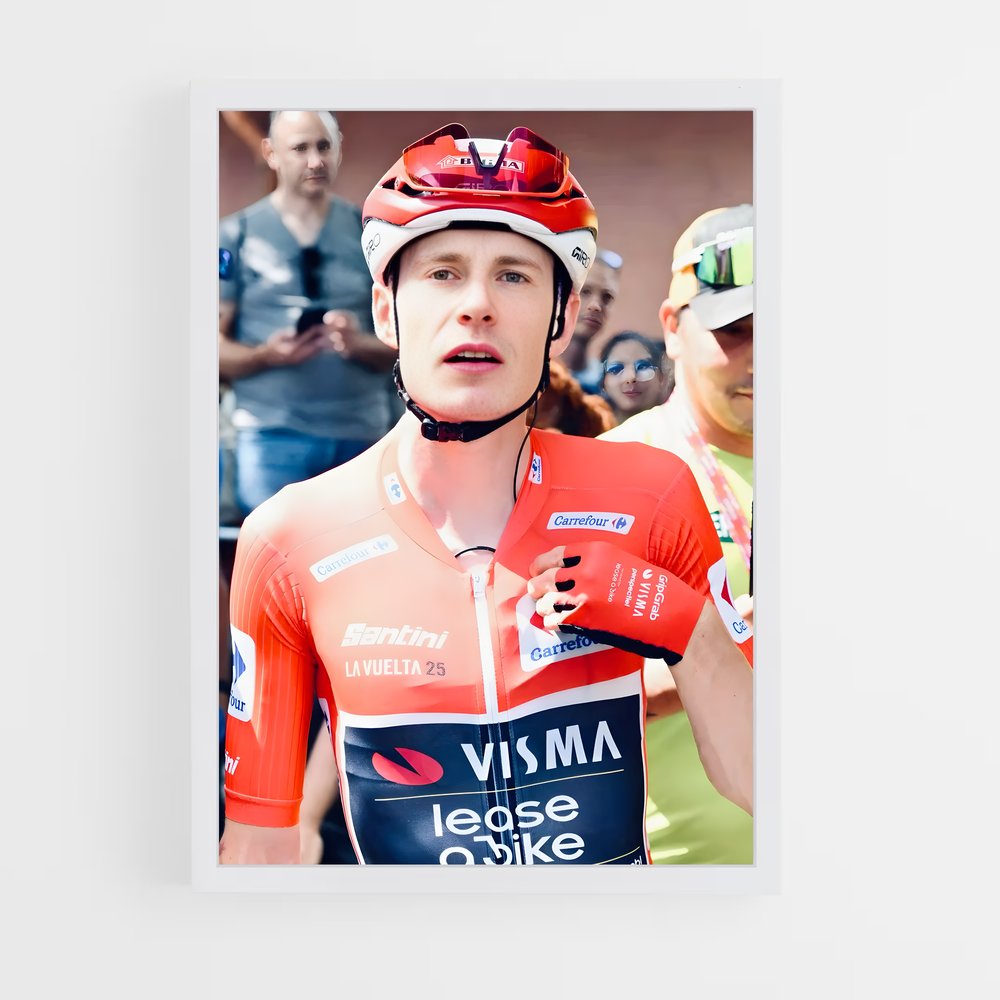 Poster La Victoire en Rouge – affiche Cyclisme (vue 3)